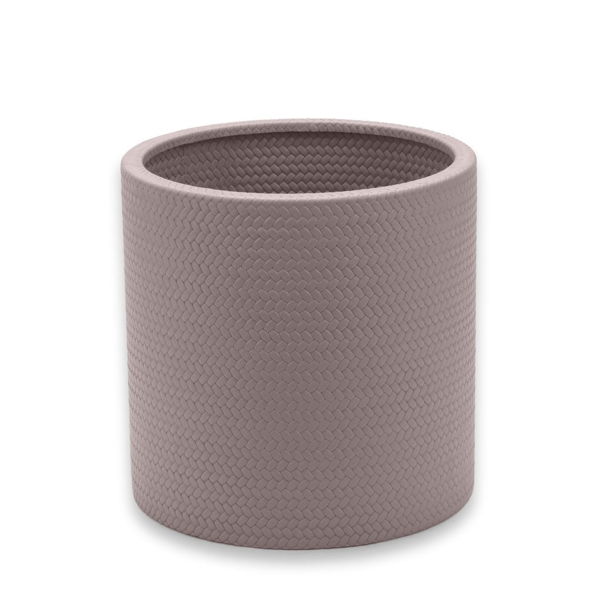 Grey-brown mink leather on the 12 cm wide cooler, the wall unbroken by handle or seam