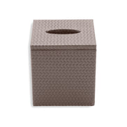 Taupe grey-brown cover, the oval slot centred in the 14 cm wide lid