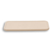 Cream placemat, the 1 cm thick edge showing pale along the near side