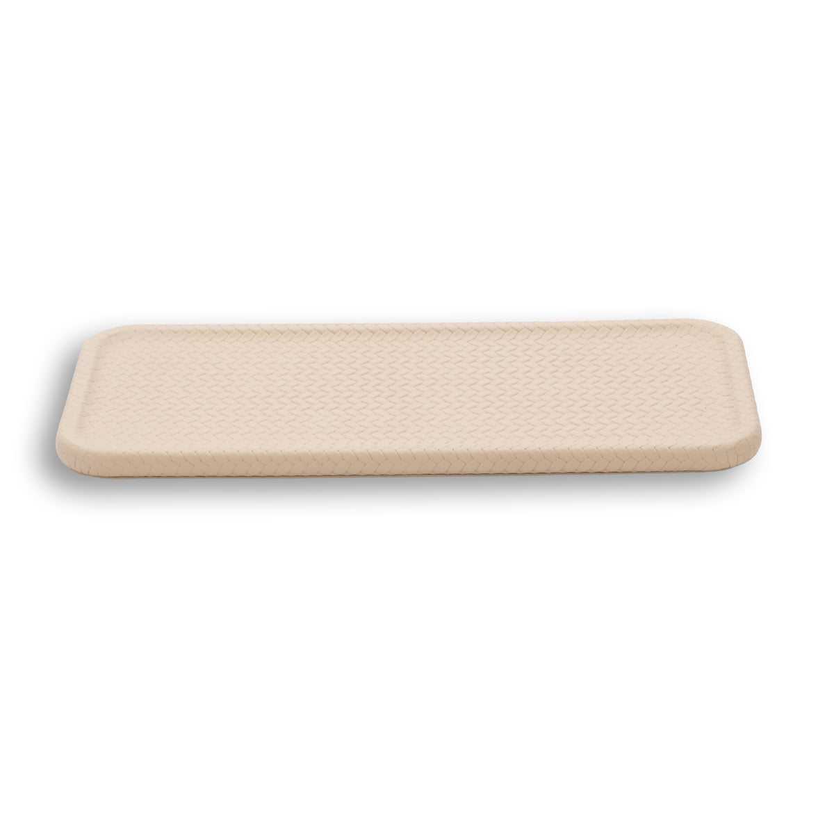 Cream placemat, the 1 cm thick edge showing pale along the near side
