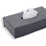 Grey cover angled across the frame, the 13 cm width narrowing away toward the far end