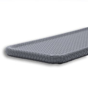Orange slim tray, the braided outer edge worked around the full corner radius