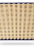Natural bamboo placemat in a cane weave with hand-woven border, 40 x 40 cm