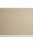 Beige leather placemat with braided cord border, 40 x 30 cm
